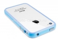 Бампер для iPhone 4 и 4S SGP Neo Hybrid 2S Pastel Series, цвет голубой (SGP08365)