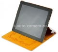 Кожаный чехол для iPad 3 и iPad 4 iHug Croco Case, цвет white