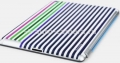 Наклейка на заднюю крышку iPad 3 и iPad 4 id America Cushi Stripe Chic, цвет белый (CSI-201-WHT)