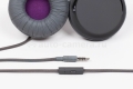 Полноразмерные наушники с микрофоном и пультом дистанционного управления для iPhone, iPad, iPod, Samsung и HTC TrueSpin, цвет gray