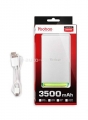 Сверхтонкий внешний аккумулятор для iPhone, iPad mini и Samsung YOOBAO Cool-Slim Power Bank 3500 мАч, цвет Silver (YB-681)